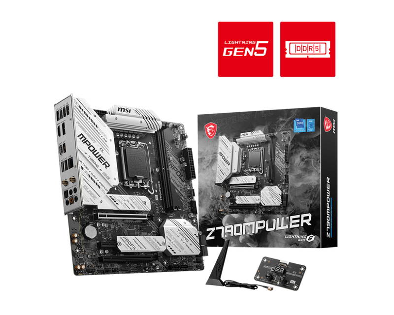 MSI Z790MPOWER DDR5,LGA 1700 mATX Motherboard (MB-MZ79MPR)