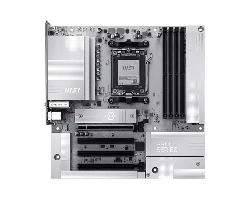 MSI PRO B850M-A WIFI PZ DDR5,Socket AM5 mATX Motherboard 背插式主機板 (MB-RB85MAZ)
