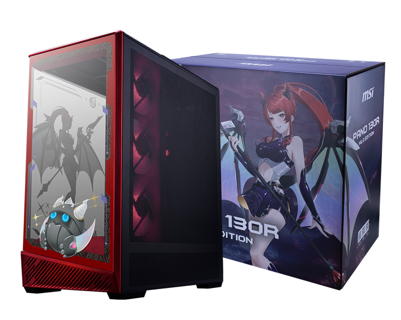 MSI PANO 130R MLG 魔龍姬 EDITION Mid-Tower (CA-MPZ13RM) *需要牛箱水板卡一起購買