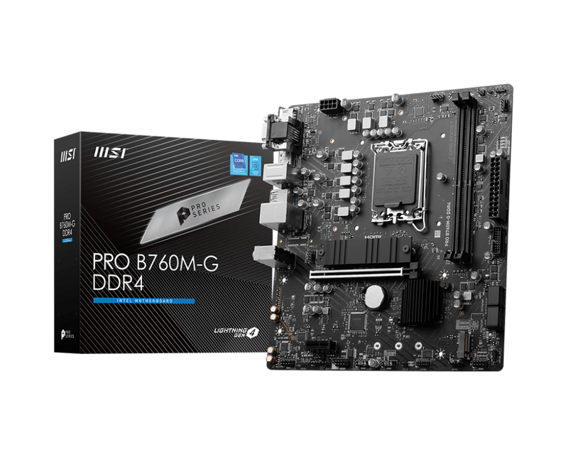 MSI PRO B760M-G DDR4,LGA 1700 mATX Motherboard