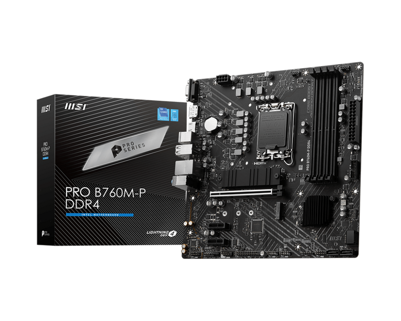 MSI PRO B760M-P DDR4,LGA 1700 mATX Motherboard