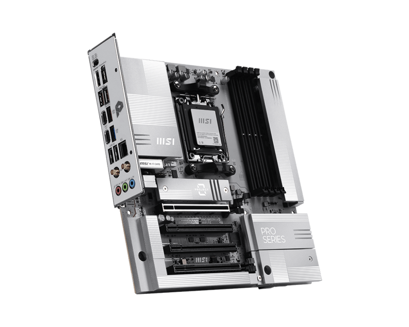 MSI PRO B850M-A WIFI PZ DDR5,Socket AM5 mATX Motherboard 背插式主機板 (MB-RB85MAZ)