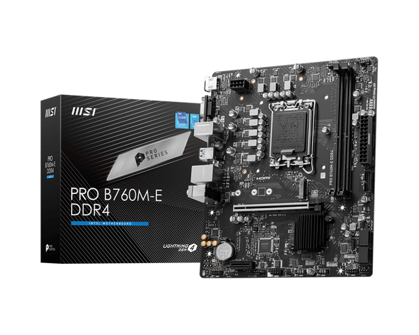 MSI PRO B760M-E DDR4,LGA 1700 mATX Motherboard