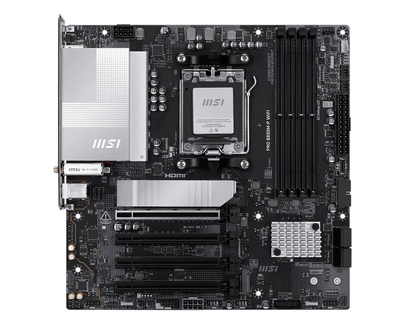 MSI PRO B850M-P WIFI DDR5,Socket AM5 mATX Motherboard (MB-RB85MPW)