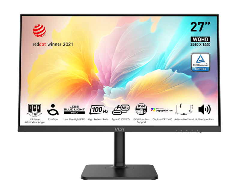 MSI 27" Modern MD272QXP 100Hz 2K QHD IPS (16:9) 顯示器 (MO-MD27QXP)
