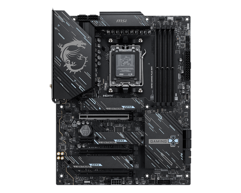 MSI X870E GAMING PLUS WIFI DDR5,Socket AM5 ATX Motherboard