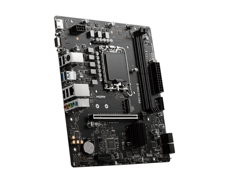 MSI PRO H610M-E DDR5,LGA 1700 mATX Motherboard