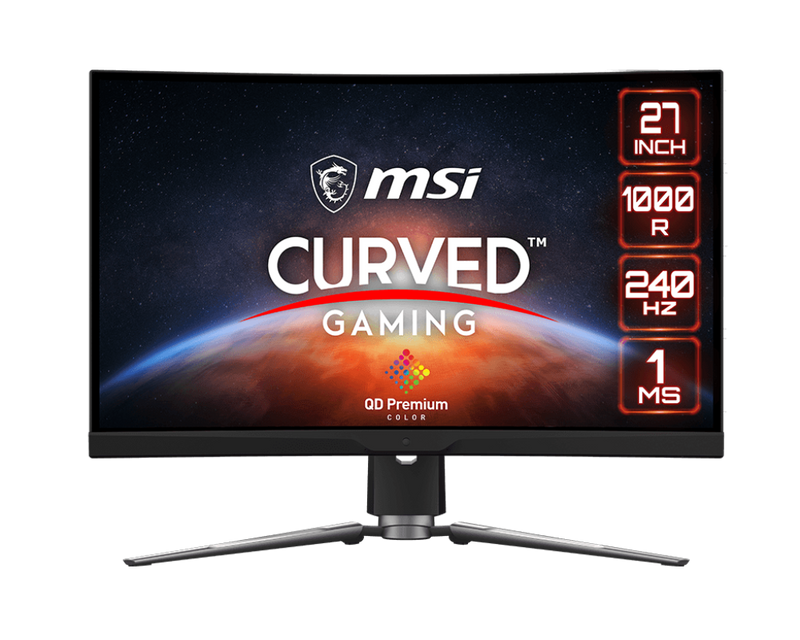 MSI 27" MPG ARTYMIS 273CQRX-QD 240Hz 2K QHD VA (16:9) Quantum Dot Curved Gaming Monitor
