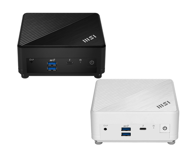 MSI Cubi 5 12M Black Black Mini PC (Intel i7-1255U CPU / 2xDDR4 SODIMM / 1xM.2 SSD / 1x2.5" HDD/SSD / Thunderbolt 4) 