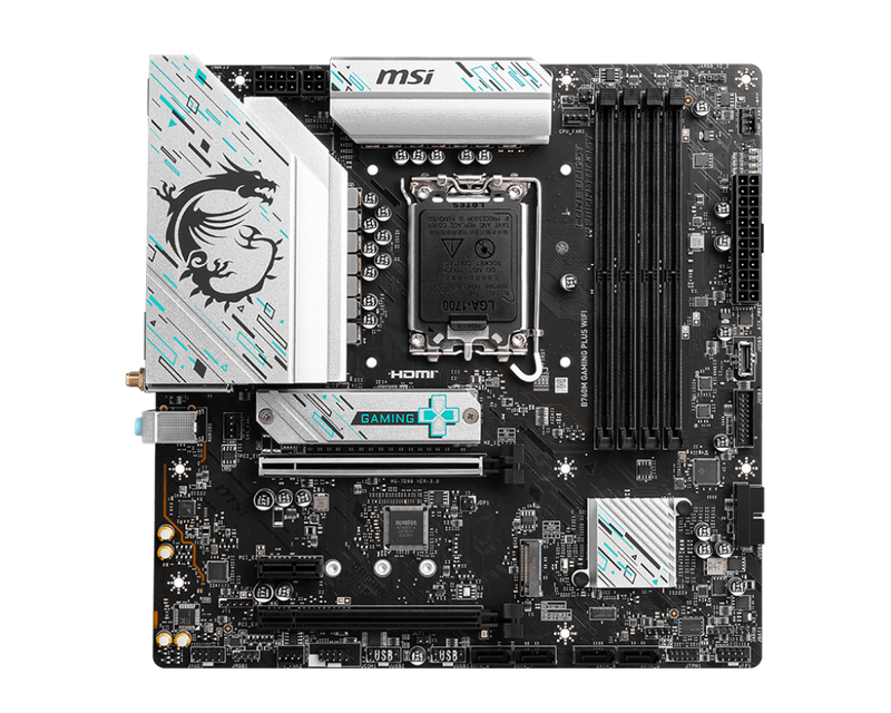 MSI B760M GAMING PLUS WIFI DDR5,LGA 1700 mATX Motherboard 