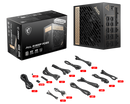 MSI 1300W MEG Ai1300P PCIE5 ATX 3.0 80Plus Platinum Full Modular Power Supply (PS-MEA13P5)