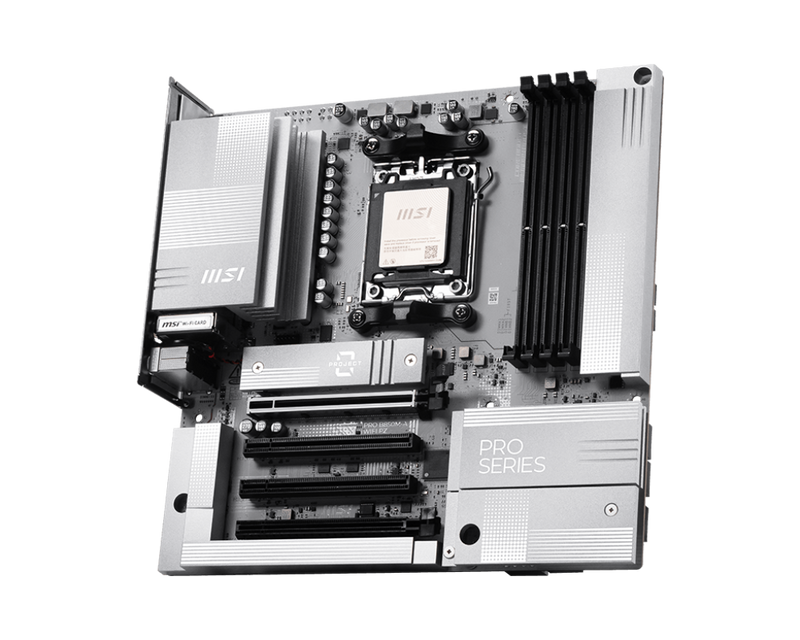 MSI PRO B850M-A WIFI PZ DDR5,Socket AM5 mATX Motherboard 背插式主機板 (MB-RB85MAZ)