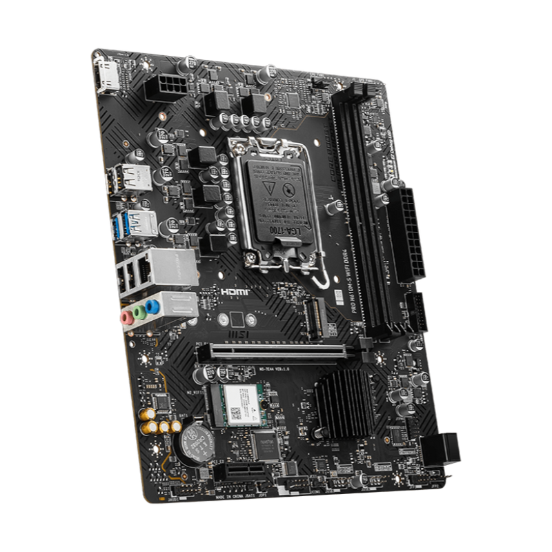 MSI PRO H610M-S WIFI DDR4,LGA 1700 mATX Motherboard (MB-MH61SW4)
