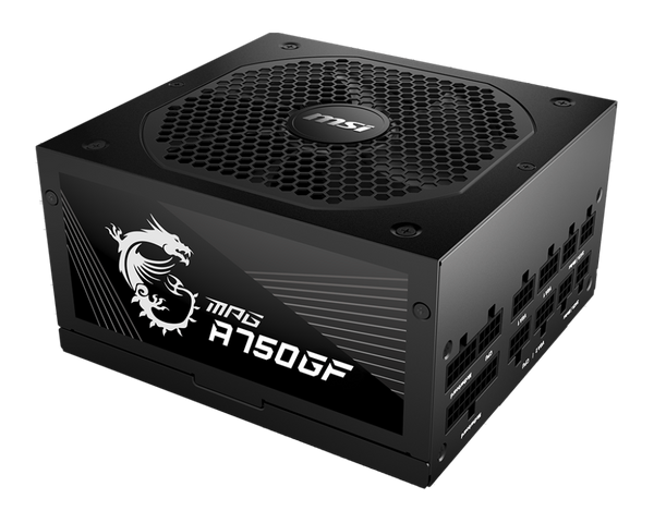 MSI 750W MPG A750GF 80Plus Gold Power Supply (PS-MPA75GG)