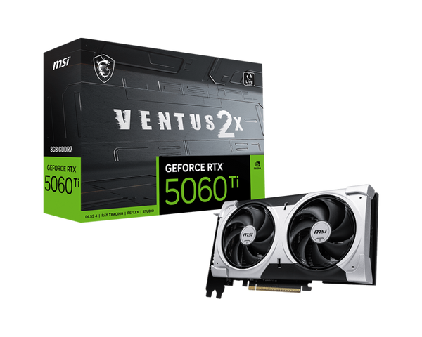 MSI GeForce RTX 5060 Ti VENTUS 2X PLUS 8GB GDDR7 (DI-N506TB8)