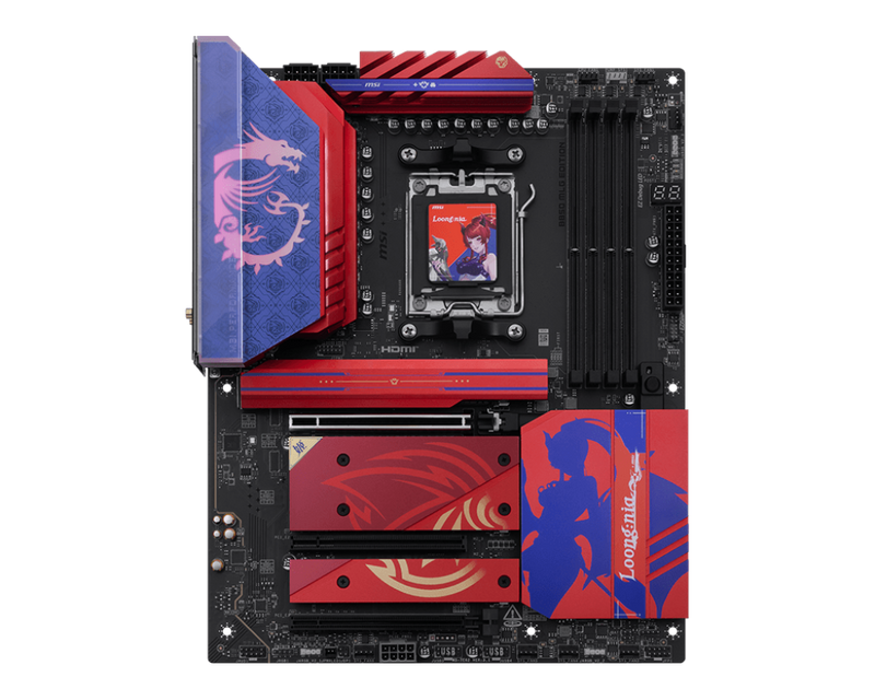 MSI B850 MLG 魔龍姬 EDITION Socket AM5 ATX Motherboard (MB-RB85MLG) *需要牛箱水板卡一起購買
