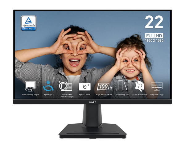 MSI 21.45" Pro MP225V 100Hz FHD VA (16:9) 顯示器 (MO-MP225V)