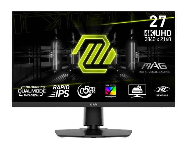 [最新產品] MSI 27" MAG 272URDF E16 320Hz FHD / 160Hz 4K UHD Rapid IPS (16:9) 電競顯示器 (MO-MA27UDF)