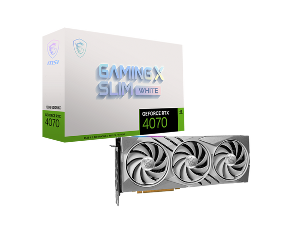 MSI RTX 4070 GAMING X SLIM WHITE 12GB GDDR6X