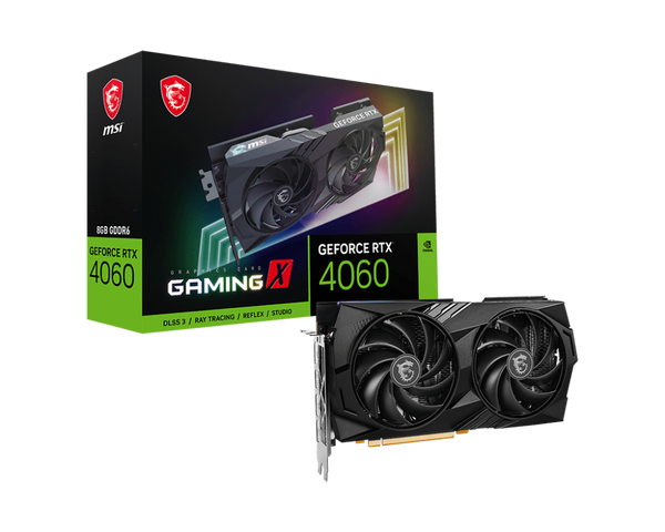 MSI GeForce RTX 4060 GAMING X 8GB GDDR6 (DI-N4060O8) 