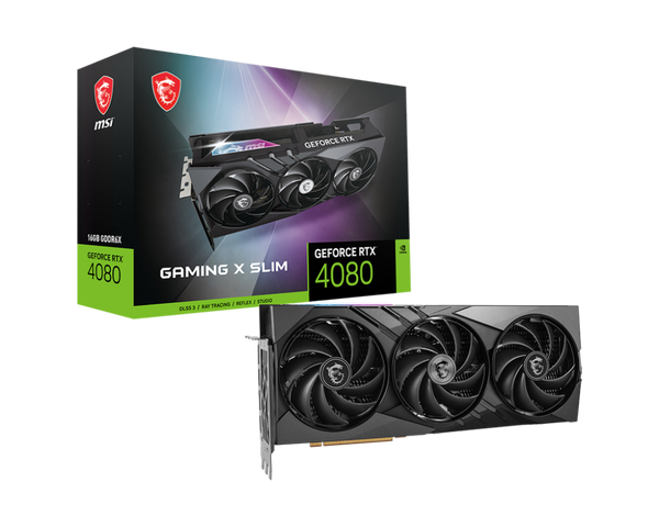 MSI GeForce RTX 4080 GAMING X SLIM 16GB GDDR6X (DI-N4080L1)