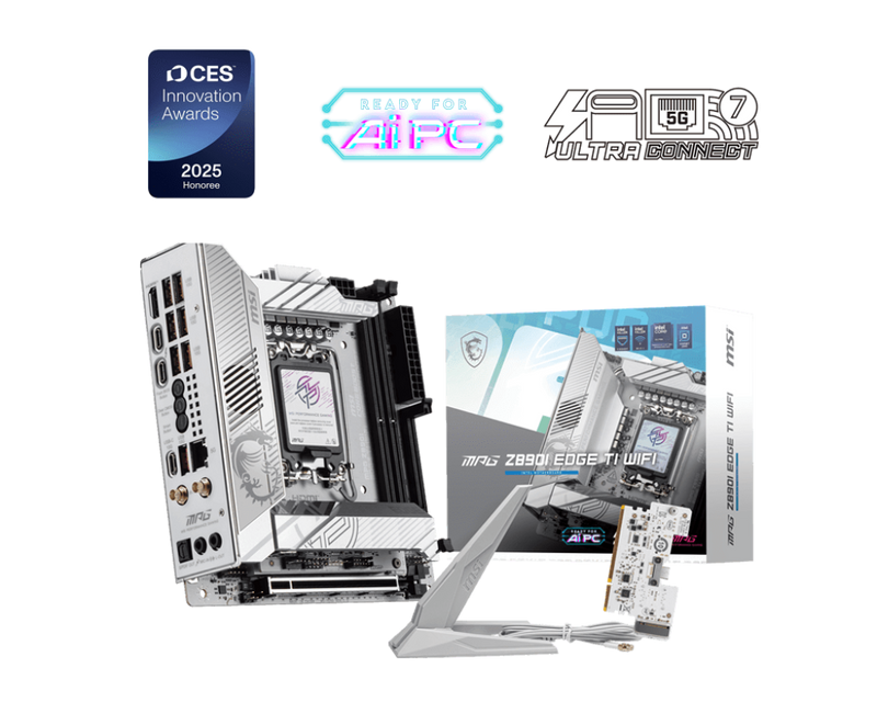 MSI MPG Z890I EDGE TI WIFI DDR5,LGA 1851 Mini-ITX Motherboard (MB-MZ89IEW)