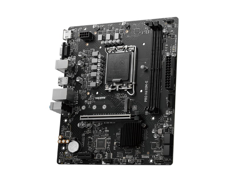 MSI PRO H610M-E DDR5,LGA 1700 mATX Motherboard