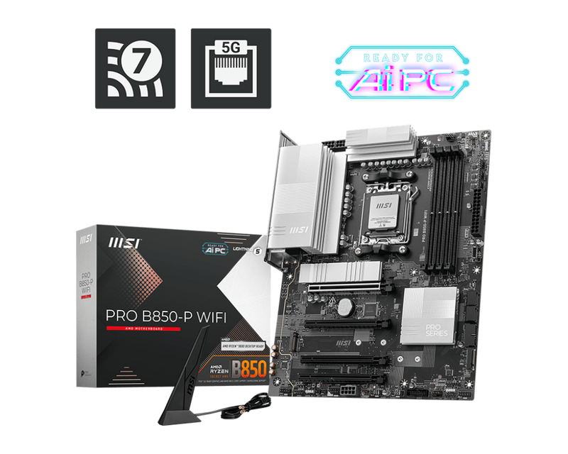 MSI PRO B850-P WIFI DDR5,Socket AM5 ATX Motherboard (MB-RB85PW)