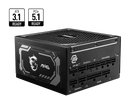 MSI 1000W MAG A1000GL PCIE5.1 ATX 3.1 80Plus Gold Full Modular Power Supply (PS-MPA10GL)