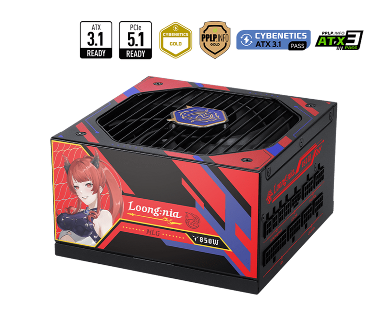 MSI 850W A850GLS MLG 魔龍姬 EDITION 80 PLUS Gold Power Supply (PS-MAA85M5) *需要牛箱水板卡一起購買