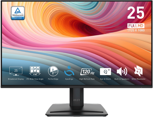 [最新產品] MSI 24.5" Pro MP251 E2 120Hz FHD IPS (16:9) 顯示器 (MO-MP251E2)