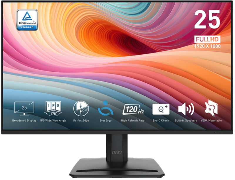 [最新產品] MSI 24.5" Pro MP251 E2 120Hz FHD IPS (16:9) 顯示器 (MO-MP251E2)