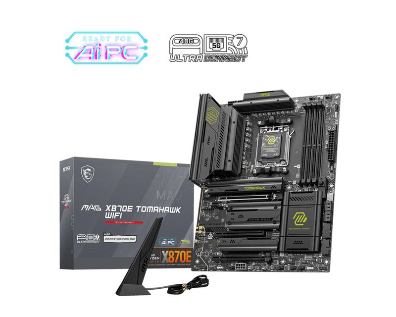 MSI MAG X870E TOMAHAWK WIFI DDR5,Socket AM5 ATX Motherboard (MB-RX87ETW)