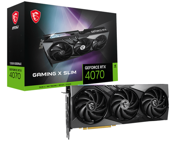 MSI GeForce RTX 4070 GAMING X SLIM 12GB GDDR6X (DI-N4070L1)