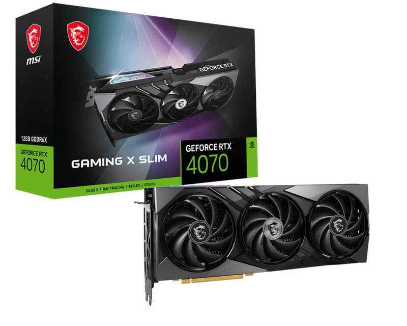 MSI RTX 4070 GAMING X SLIM 12GB GDDR6X (DI-N4070L1)