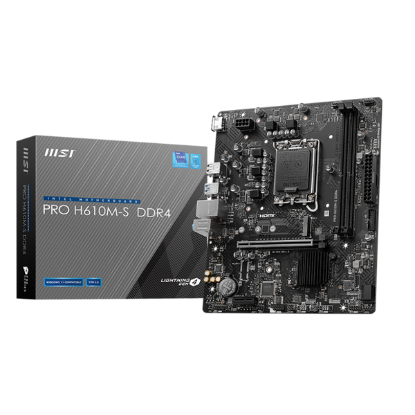 MSI PRO H610M-S DDR4,LGA 1700 mATX Motherboard