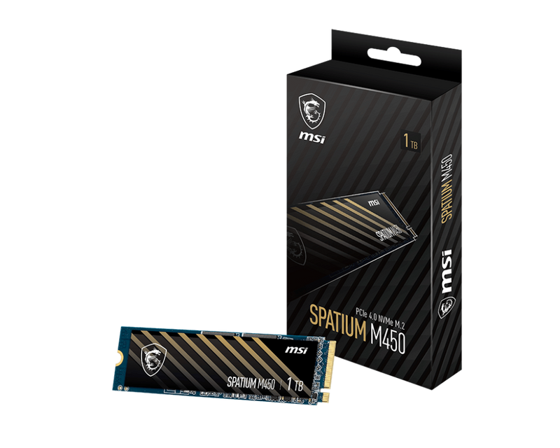 MSI 1TB SPATIUM M450 PCIe 4.0 NVMe M.2 SSD HD-M4501TV