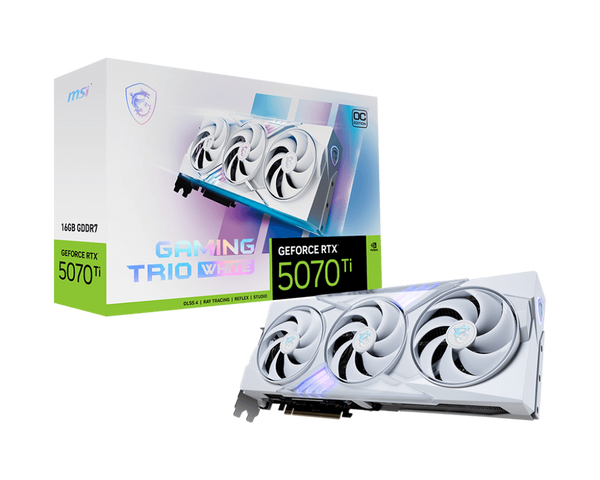 MSI GeForce RTX 5070 Ti GAMING TRIO OC White 16GB GDDR7 (DI-N507TM1)