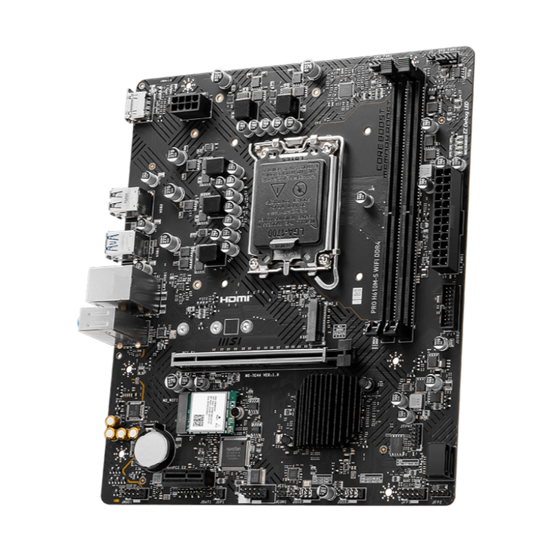 MSI PRO H610M-S WIFI DDR4,LGA 1700 mATX Motherboard (MB-MH61SW4)