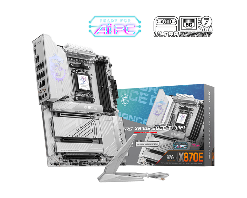 MSI MPG X870E EDGE TI WIFI DDR5,Socket AM5 ATX Motherboard (MB-RX87EEW)