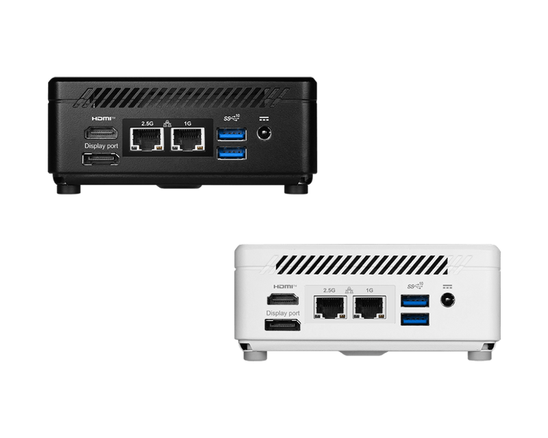 MSI Cubi 5 12M Black Black Mini PC (Intel i7-1255U CPU / 2xDDR4 SODIMM / 1xM.2 SSD / 1x2.5" HDD/SSD / Thunderbolt 4) 