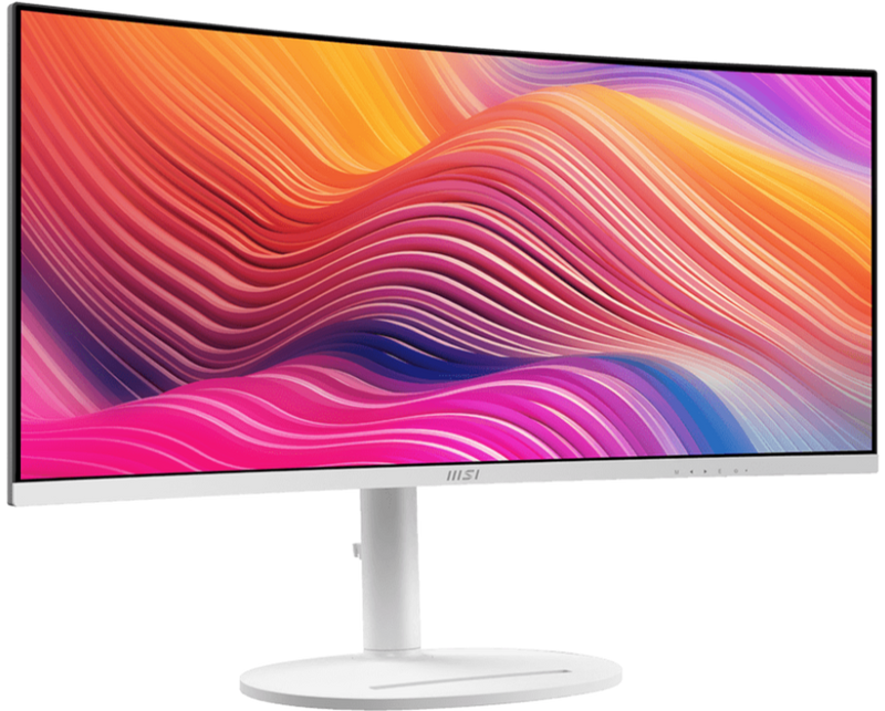 [Latest Product] MSI 34" Modern MD342CQPW 120Hz WQHD 3440x1440 VA (21:9) Curved Monitor (White) (MO-MD34CQW) 