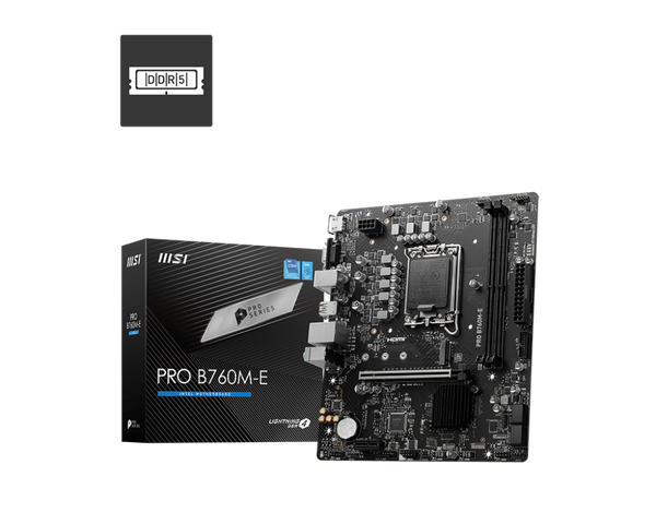 MSI PRO B760M-E DDR5,LGA 1700 mATX Motherboard