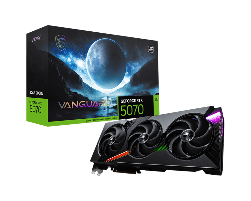 MSI GeForce Series RTX 5070 VANGUARD OC 12GB GDDR7 (DI-N5070R1)
