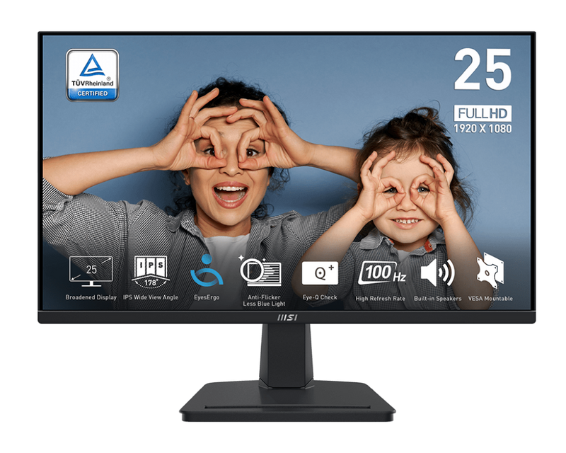 MSI 24.5" Pro MP251 100Hz FHD IPS (16:9) 顯示器 (MO-MP251)