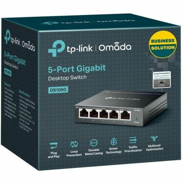 TP-Link DS105G Omada 5-Port Gigabit Unmanaged Desktop Switch 
