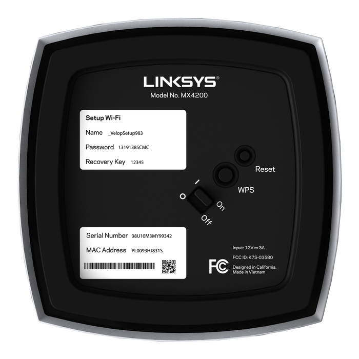 Linksys Velop MX8400 Tri-Band AX4200 Mesh WiFi 6 System (2件裝) (3 Linksys Velop MX8400 Tri-Band AX4200 Mesh WiFi 6 System (2件裝) (3