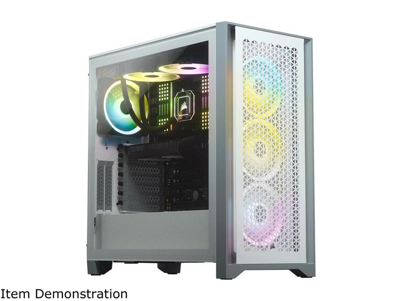 CORSAIR 4000D AIRFLOW White White Tempered Glass ATX Case CC-9011201-WW 