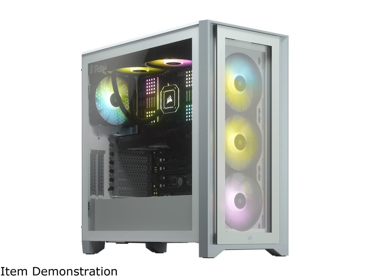 CORSAIR iCUE 4000X RGB White 白色 Tempered Glass ATX Case CC