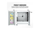CORSAIR iCUE 4000X RGB White 白色 Tempered Glass ATX Case CC-9011205-WW